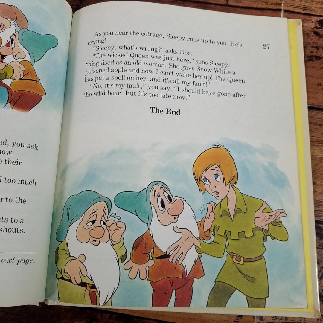 君ならどうする 英語絵本 洋書 ゲームブック ディズニー 白雪姫