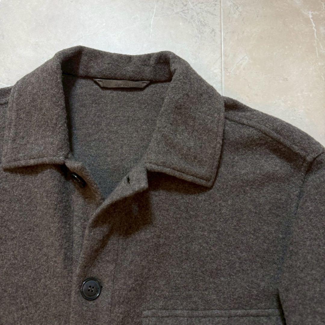 manzoni24 ジャケット ウール グレー ストラスブルゴ 干場義雅46