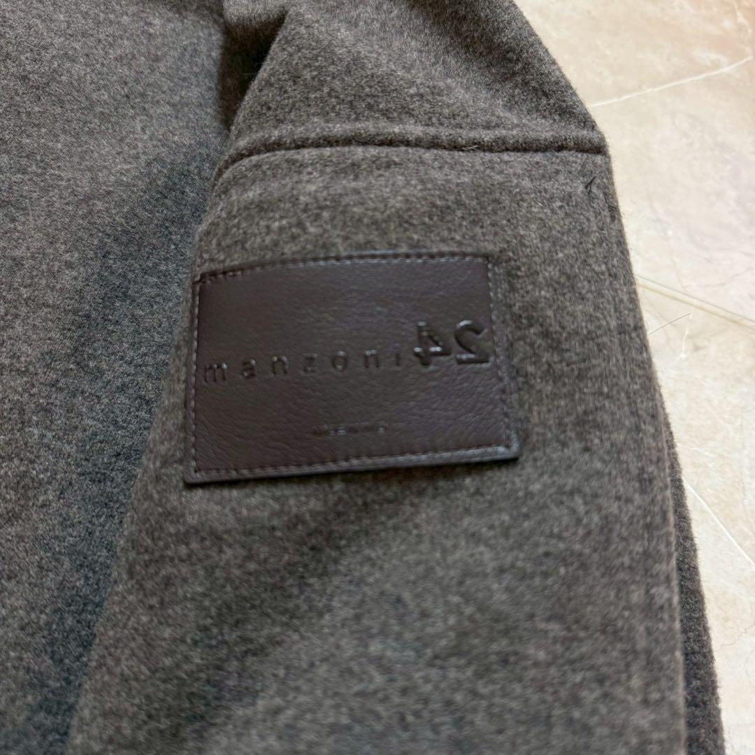 manzoni24 ジャケット ウール グレー ストラスブルゴ 干場義雅46