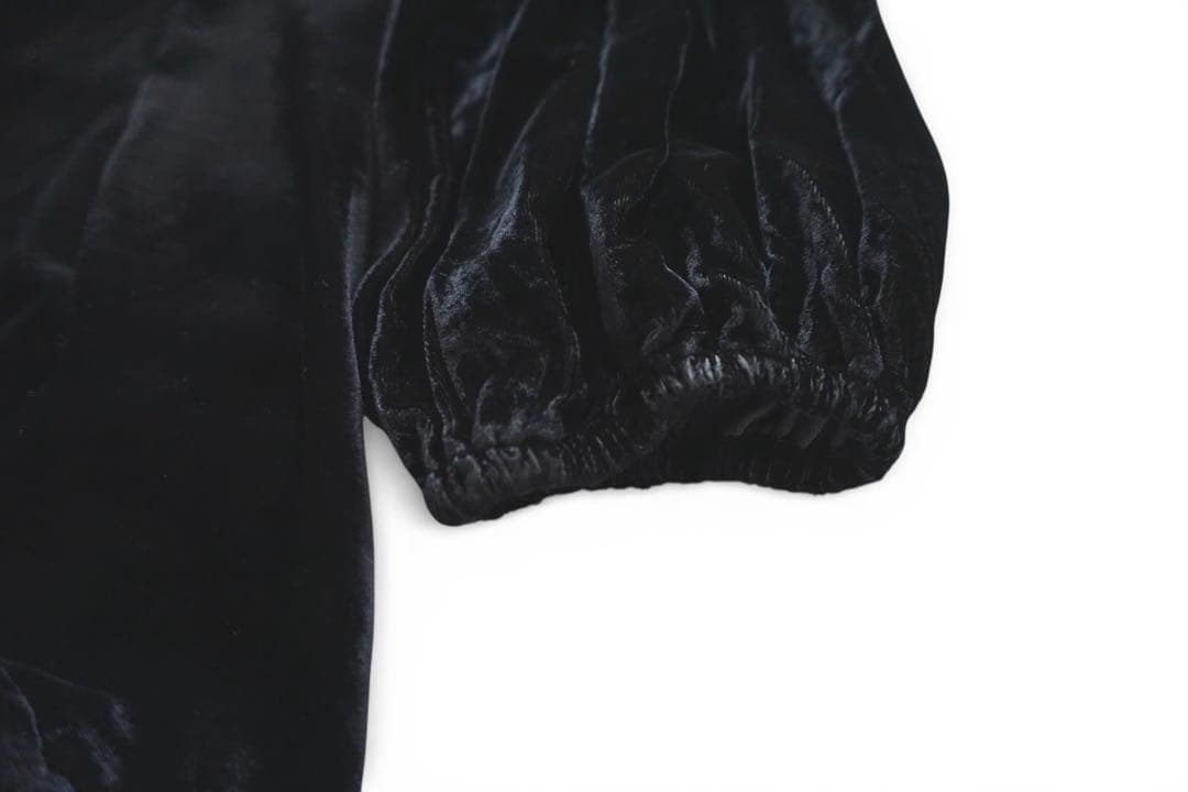 crinkle crinkle crinkle ベロアブラウス プルオーバー