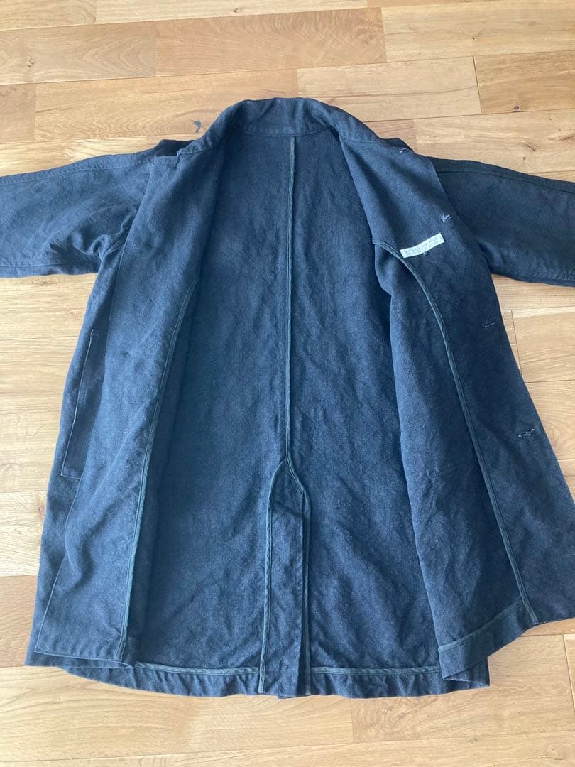 良雰囲気Style Craft Wardrobe リネンキャンバスコート 墨黒