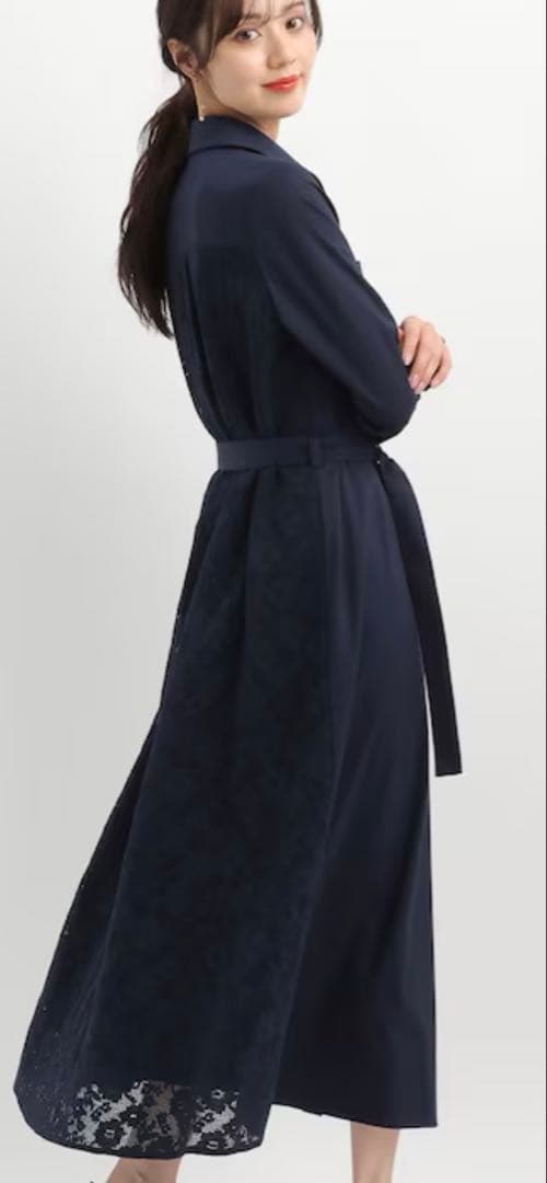 バックレースシャツワンピース　Andemiu