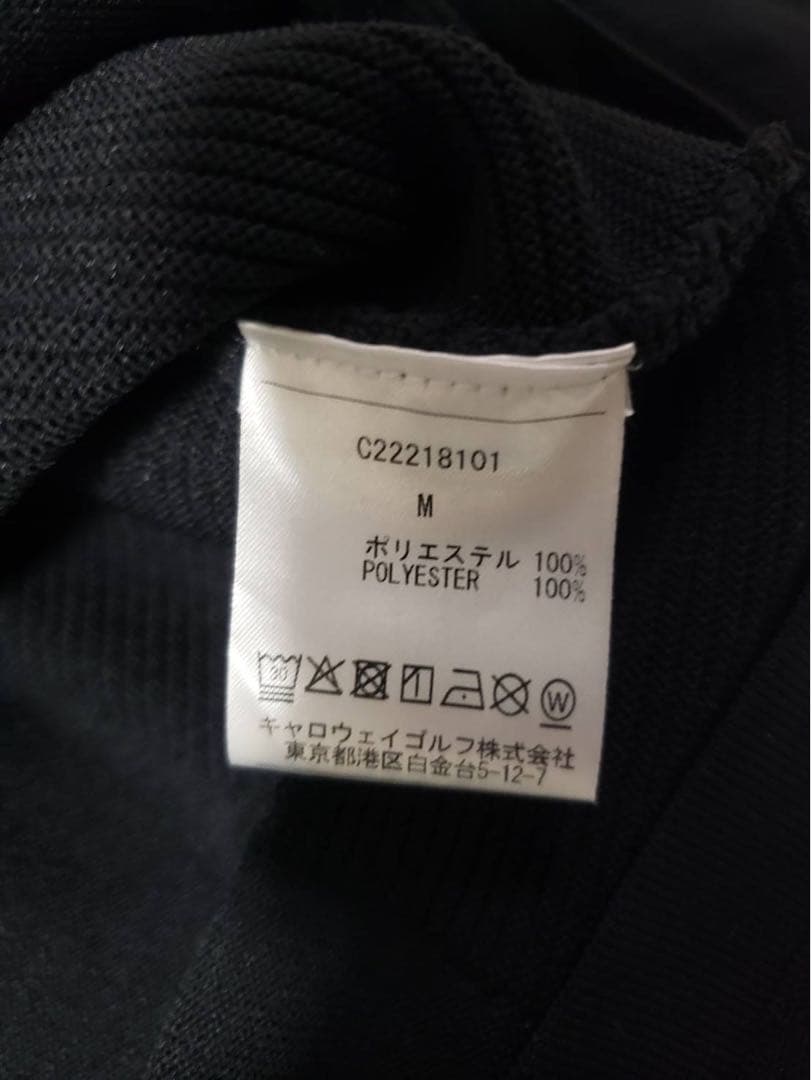 Callaway ブラック 長袖セーター サイドポケット付き