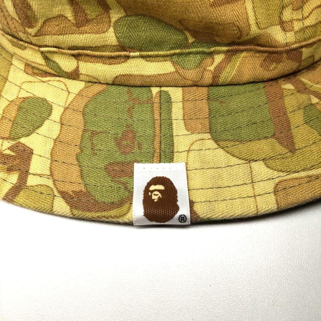 専用 A BATHING APE エイプ バケットハット カモフラージュ 迷彩L