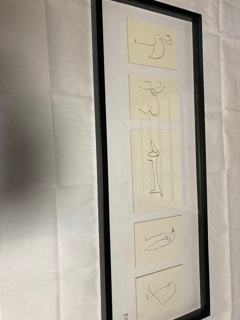 IKEA ピカソ動物の線画5枚セット