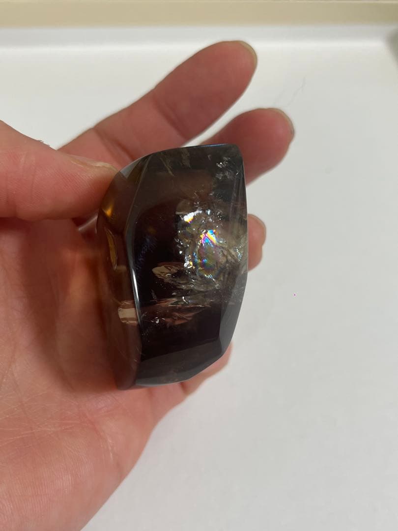 【天然石】スモーキー(ゼウス)シトリンクォーツ 専用箱付き 111.5g