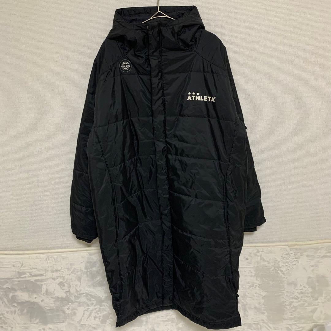 アスレタ　ATHLETA ベンチコート　Mサイズ　ブラック