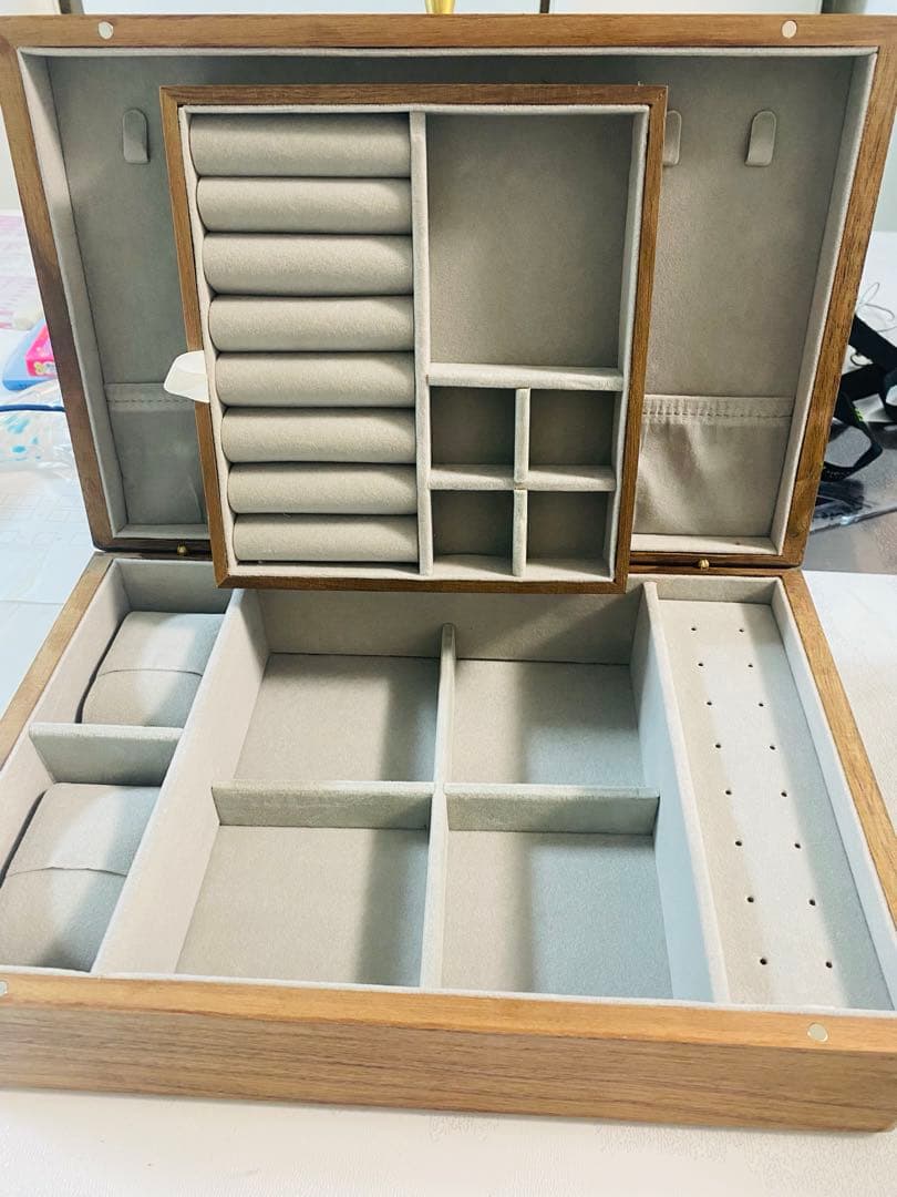 ジュエリーボックス アクセサリーケース 木製 ジュエリー収納 宝石箱 大容量