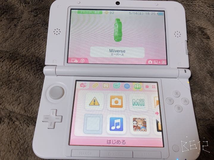 ニンテンドー3DS LL ピンク×ホワイト