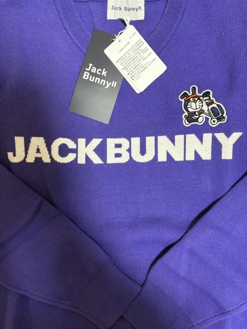 Jack Bunny!! ドラえもんコラボニットサイズ1 パープル【新品】