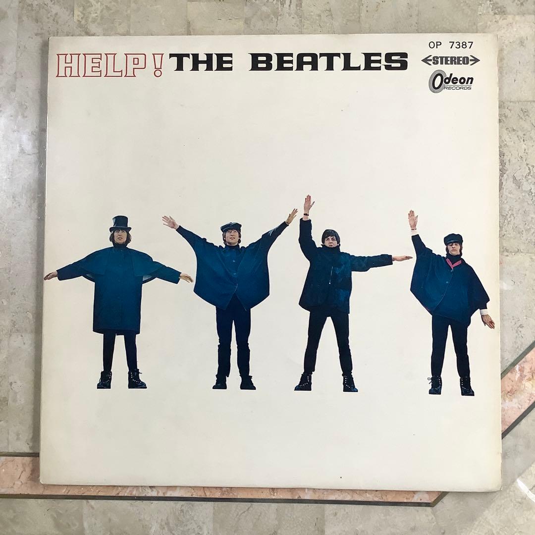 レア美品! ビートルズ ヘルプ1965年 初回盤 オデオン赤盤 ピンナップ付!