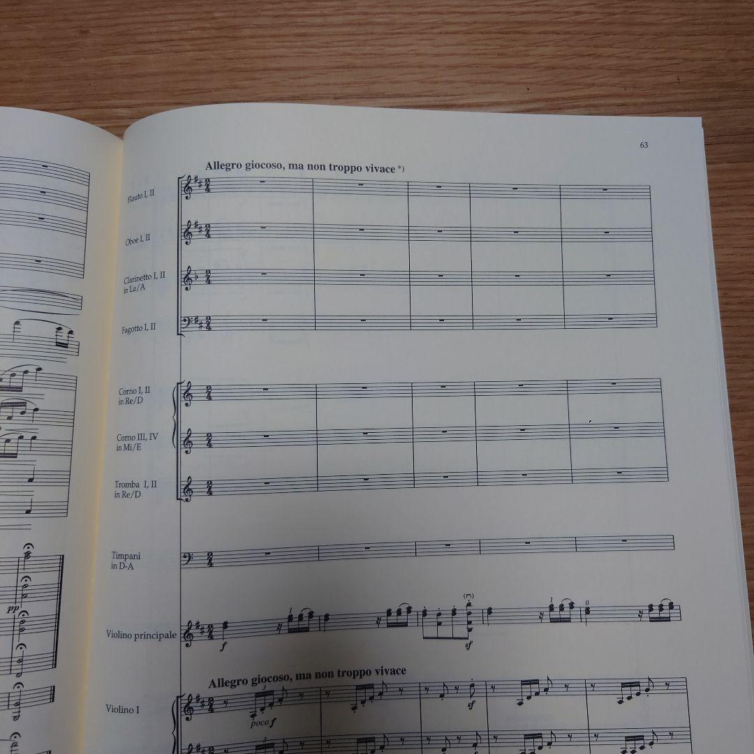 ブラームス ヴァイオリン協奏曲 ニ長調 作品77 オーケストラスコア譜