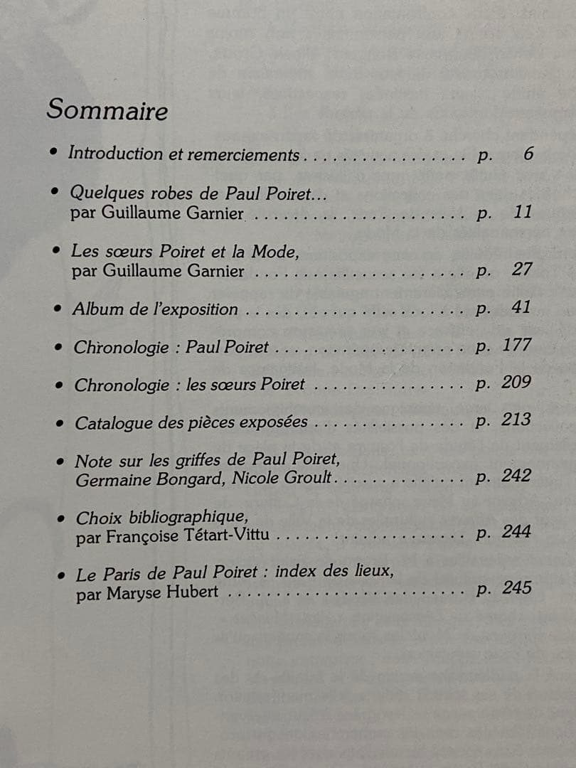 1986年 ポール・ポワレとニコール・グルー展　フランス語 図録　アール・デコ