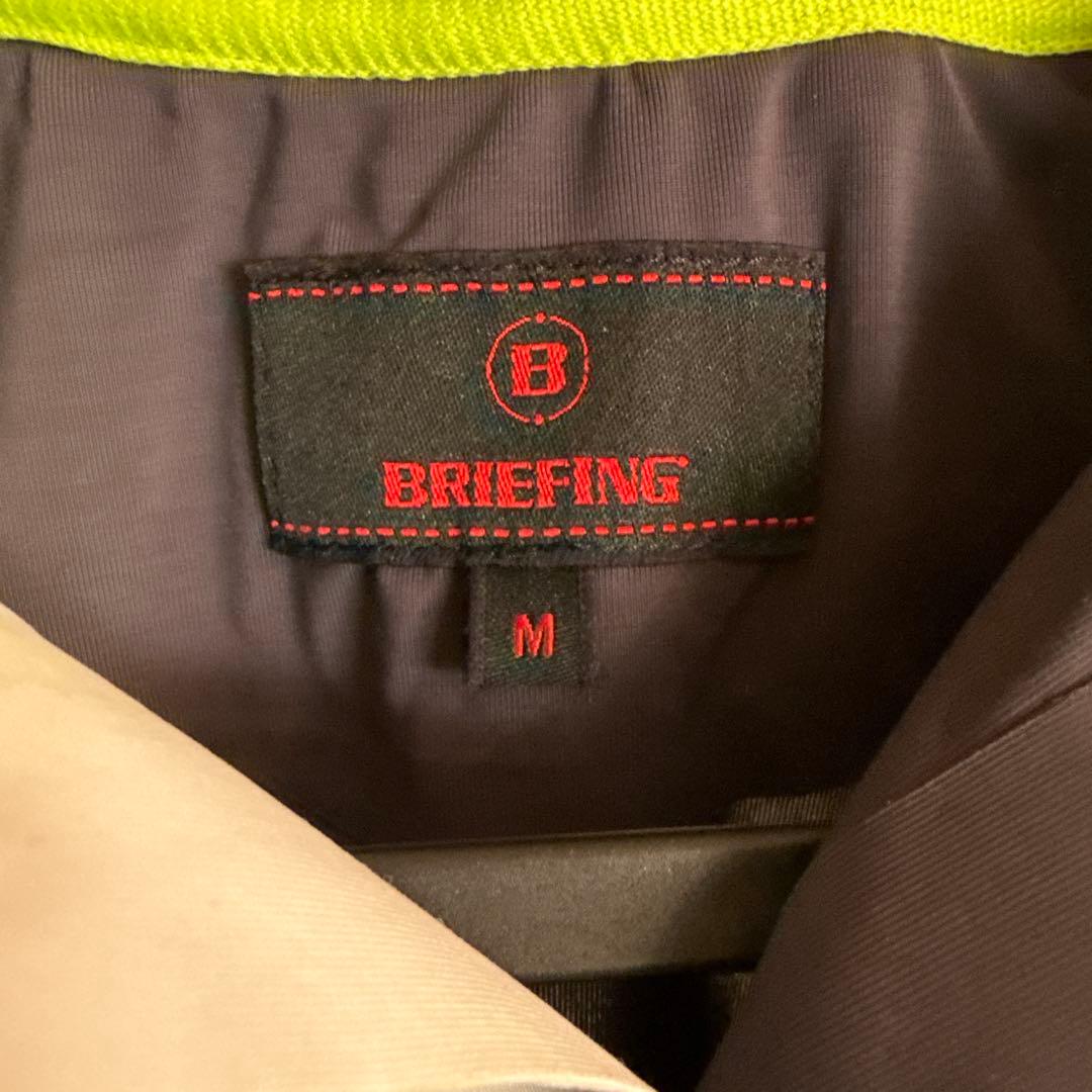 BRIEFING メンズゴルフポロシャツ グレー