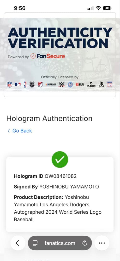 山本由伸　2024年　Worldseries公式球　直筆サイン　ボール
