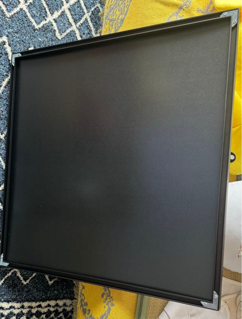 シンプルなフォトフレーム、黒、正方形、正方形額縁 L型 60cm×60cm