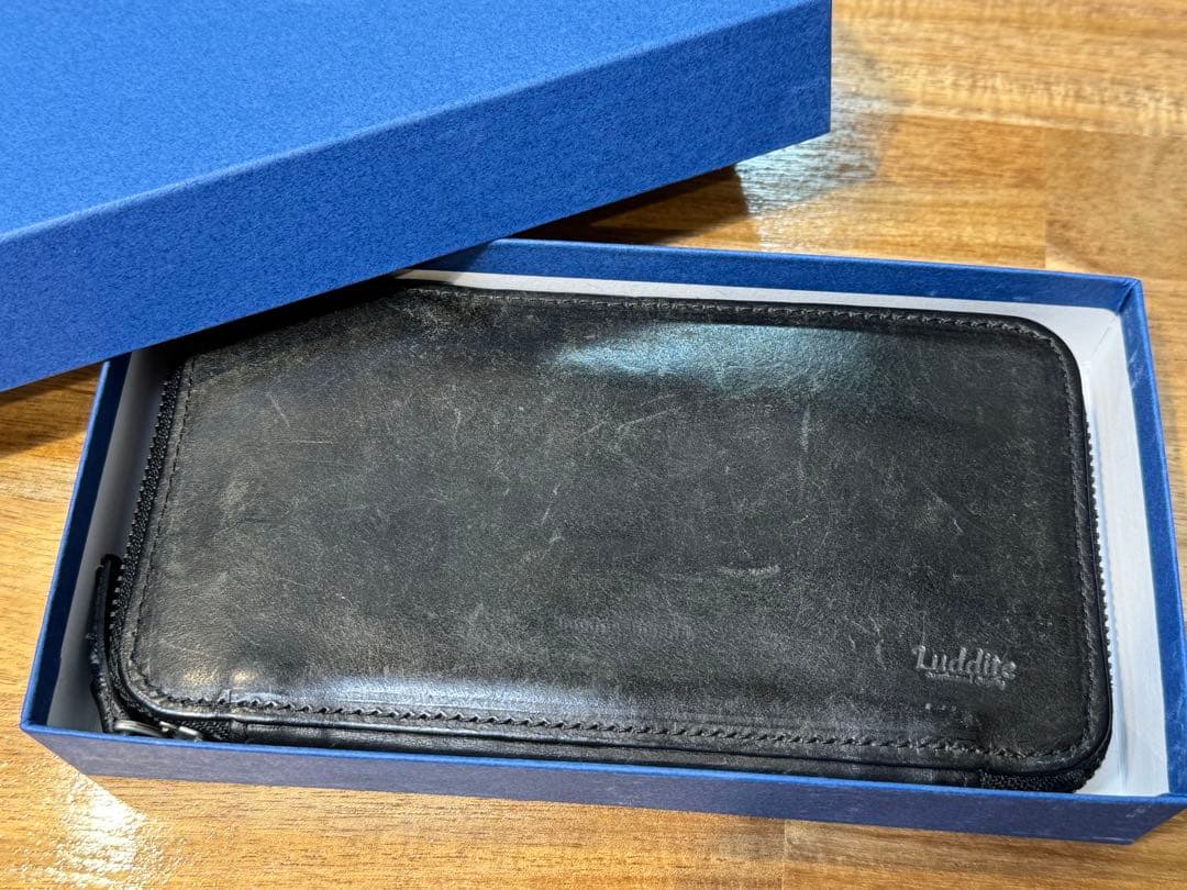 ⭐︎Luddite 黒 MAYAレザー 筆箱 ペンケース