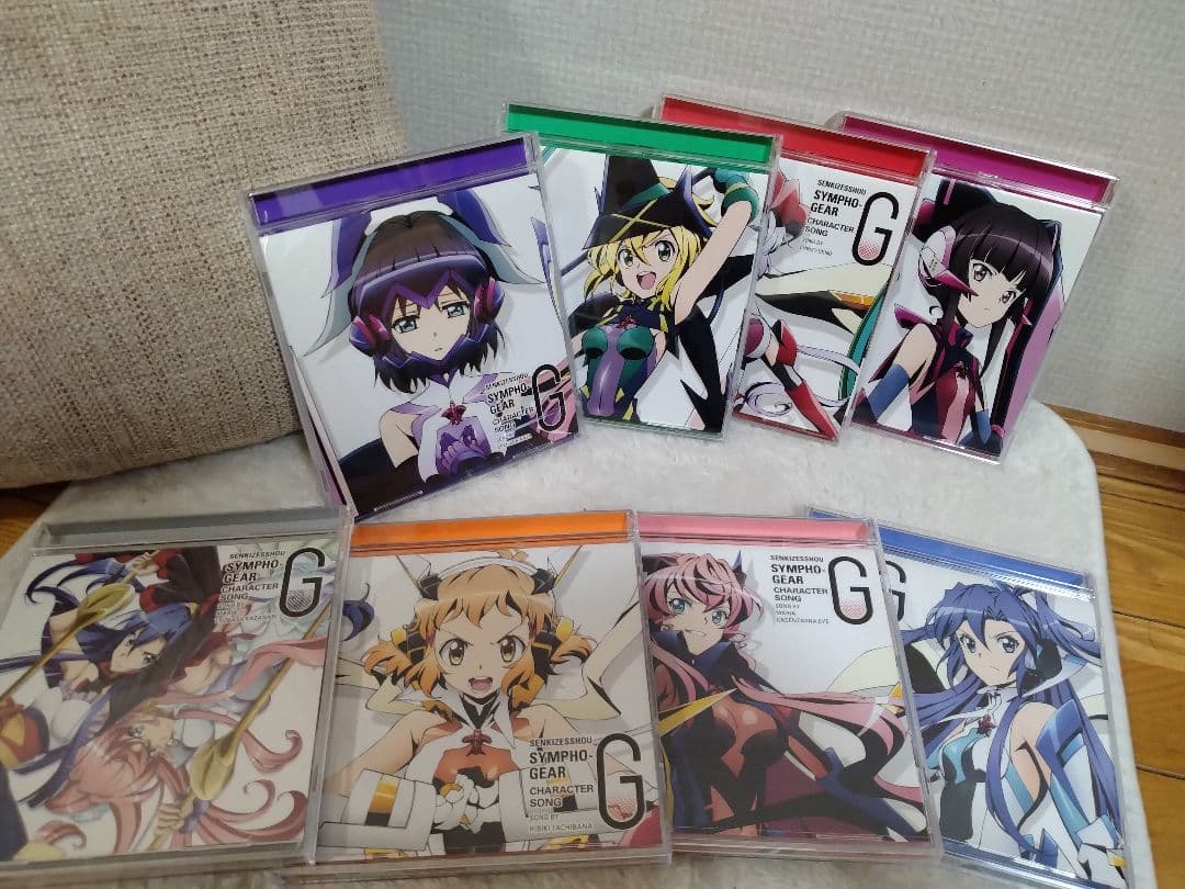 「戦姫絶唱シンフォギアG」キャラクターソング8本セット　全集収納特別ケース付き！