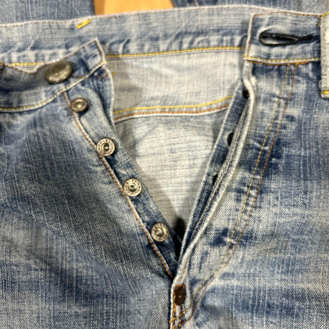 EVISU エビス　ダメージジーンズ 32X34