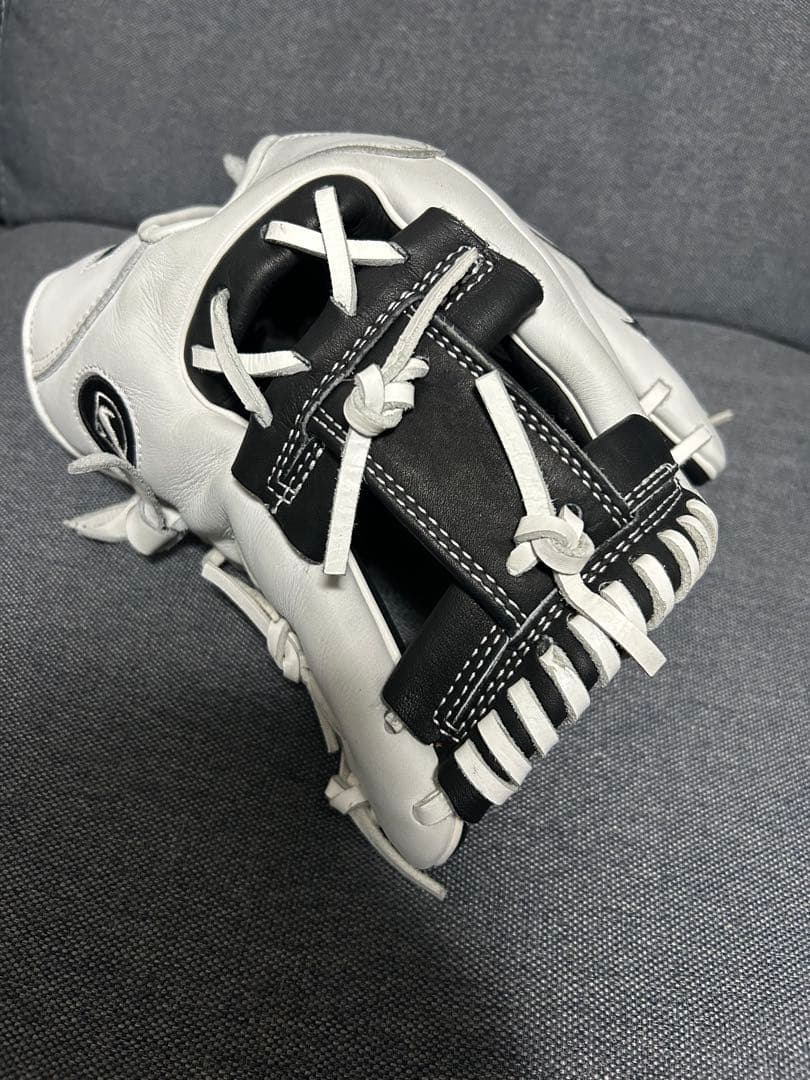 NIKE 硬式グローブ ホワイト/ブラック 11.75 ベルト部加工 USモデル