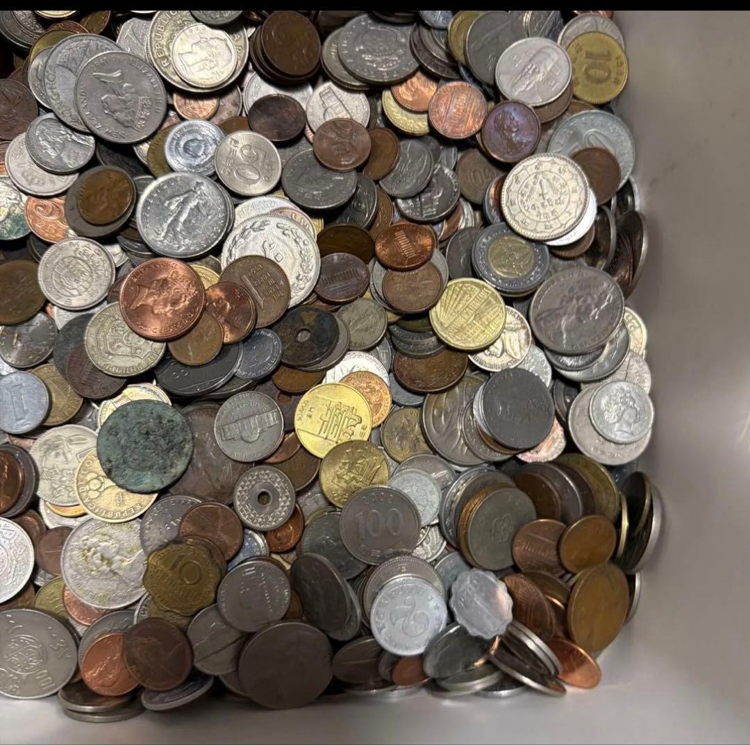 外国硬貨などのまとめ　15kg 硬貨  外国硬貨 海外 外貨
