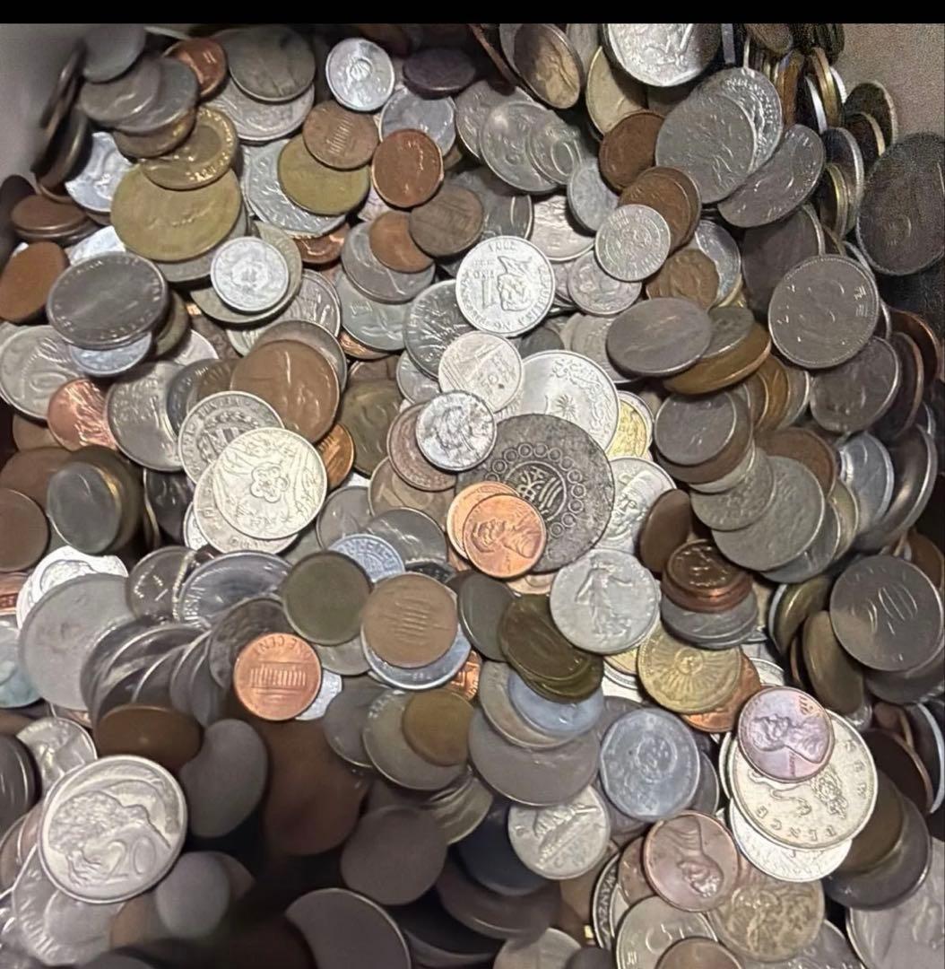 外国硬貨などのまとめ　15kg 硬貨  外国硬貨 海外 外貨