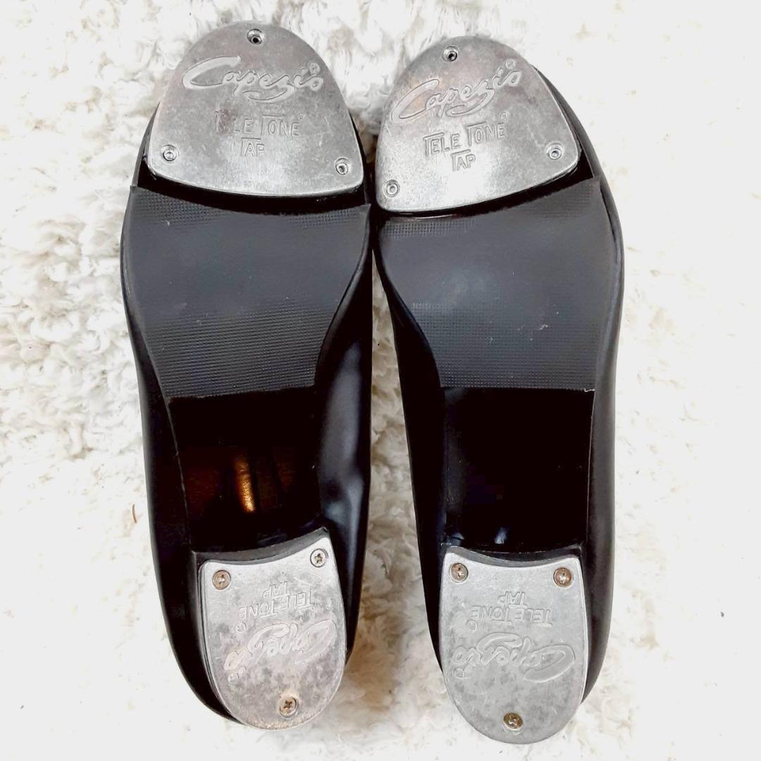 美品 23.5㎝◎CAPEZIO カペジオ タップシューズ ブラック 黒