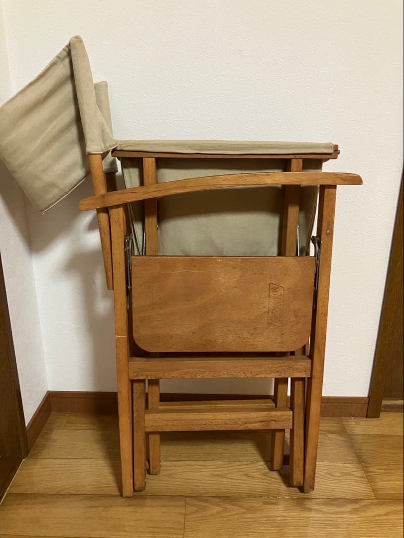 Coleman ウッドチェア　サイドテーブル付