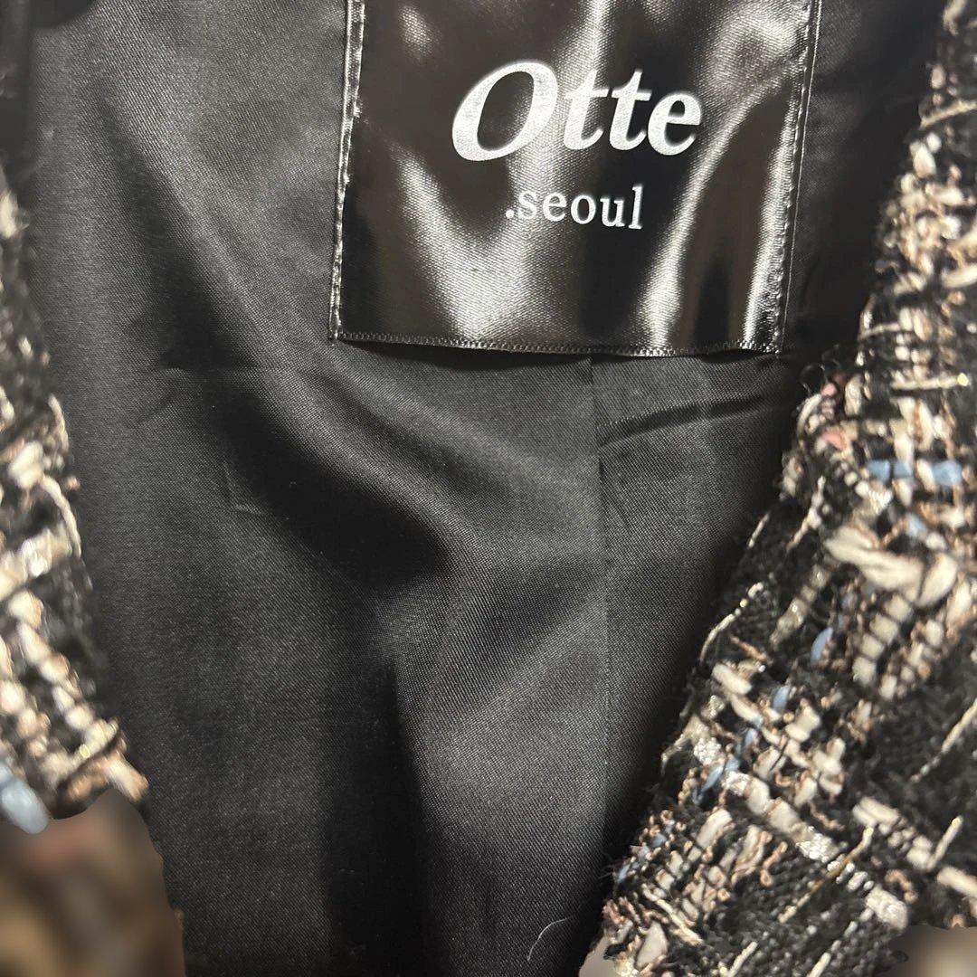 未使用　極美品　otte ツイードジャケット　Lサイズ　おしゃれジャケット