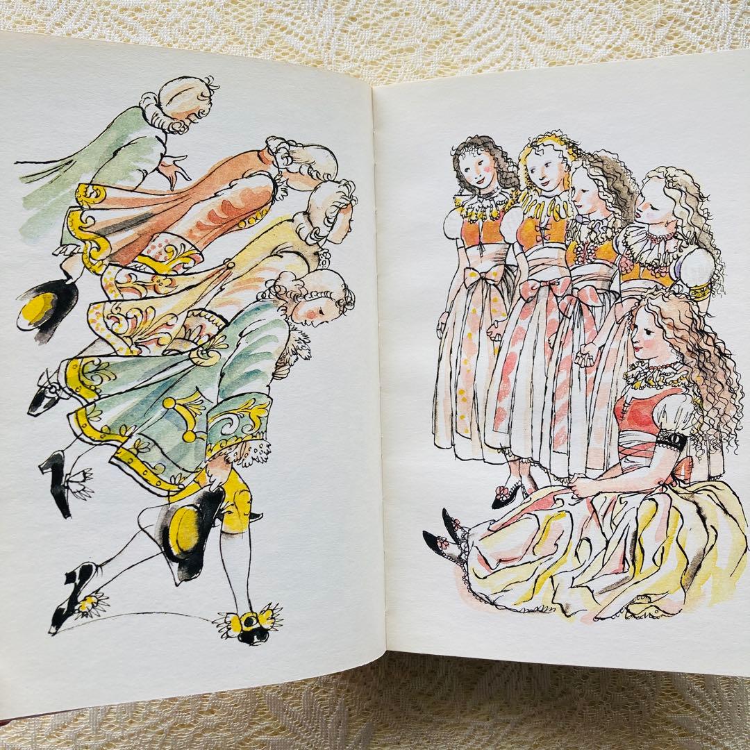 洋書　古書　チェコの古い絵本　春を彩る童謡集・詩集　鮮やかで美しい挿絵♡