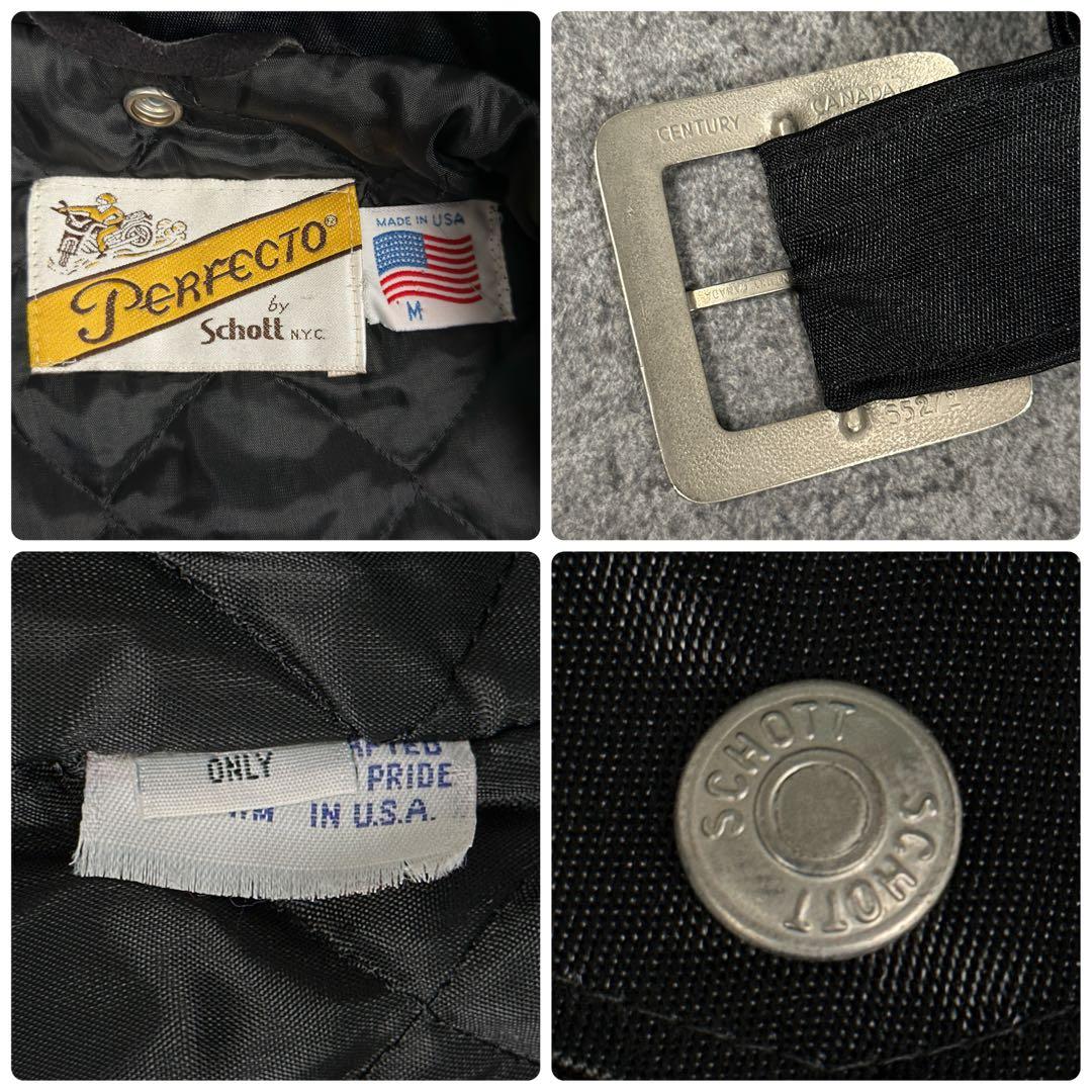 Schott NYC. 80s ビンテージ ナイロン ライダース ジャケット