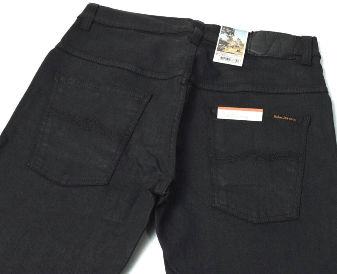 新品 ヌーディージーンズ THIN FINN コーティングデニム W31 L32