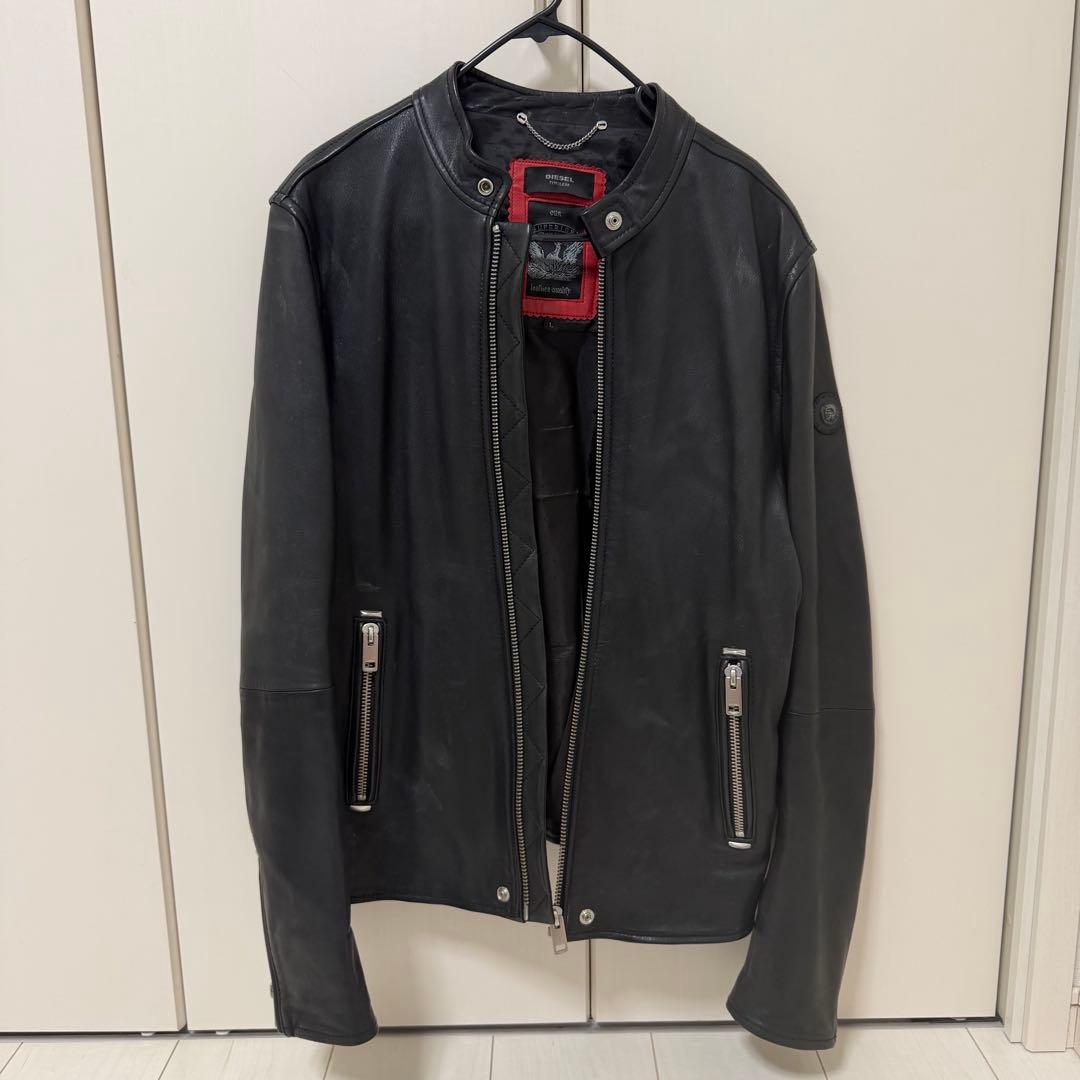 ディーゼル　DISEL レザー　ジャケット　Lサイズ