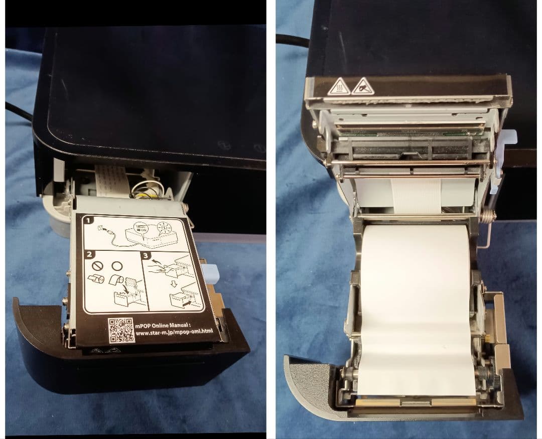 スター精密 mpop サーマルプリンタ付きキャッシュドロア　黒　Airレジ