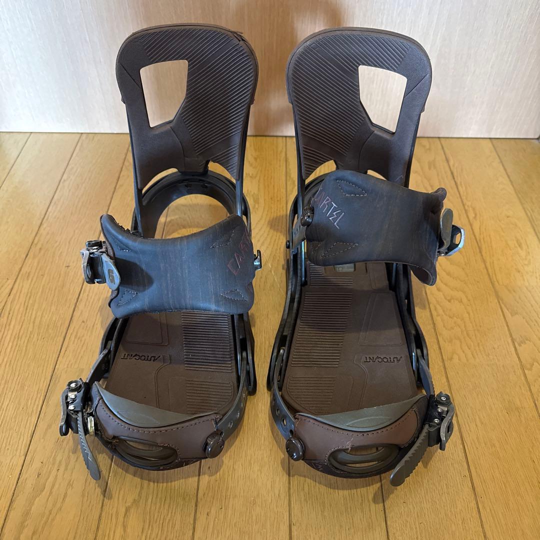BURTON CARTEL スノーボードビンディング Ｓ　ブラウン　USED