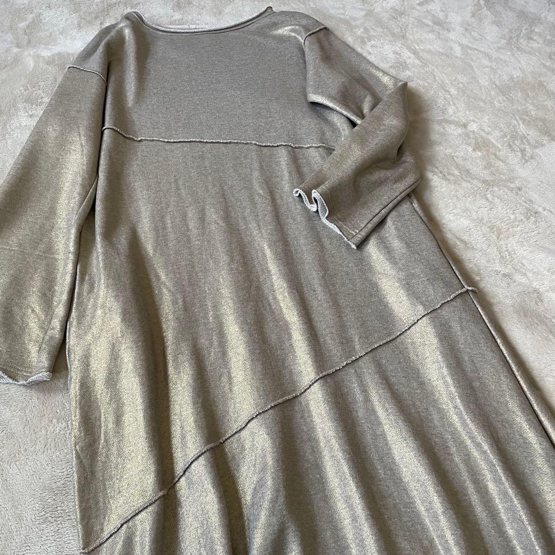 ワンピース Ameri VINTAGE GLITTER PRINT URAKE DRESS