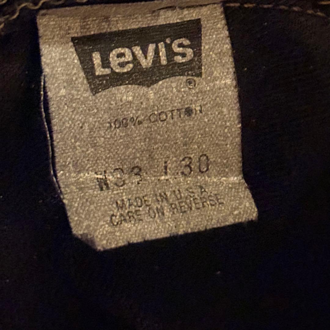 Levi's 501 90s USA製 後染め ブラック w38 大きいサイズ