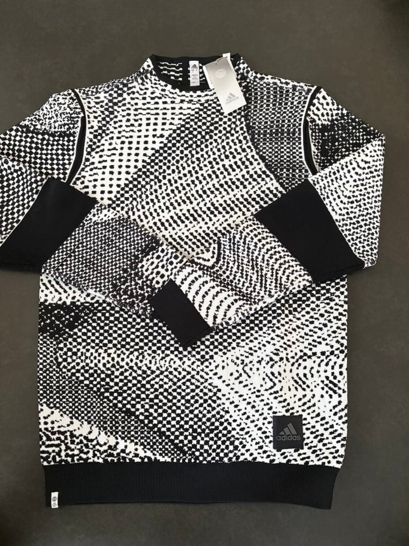 【新品】adidas アディダス　ゴルフ　ジャガード　セーター　ゴルフウェア