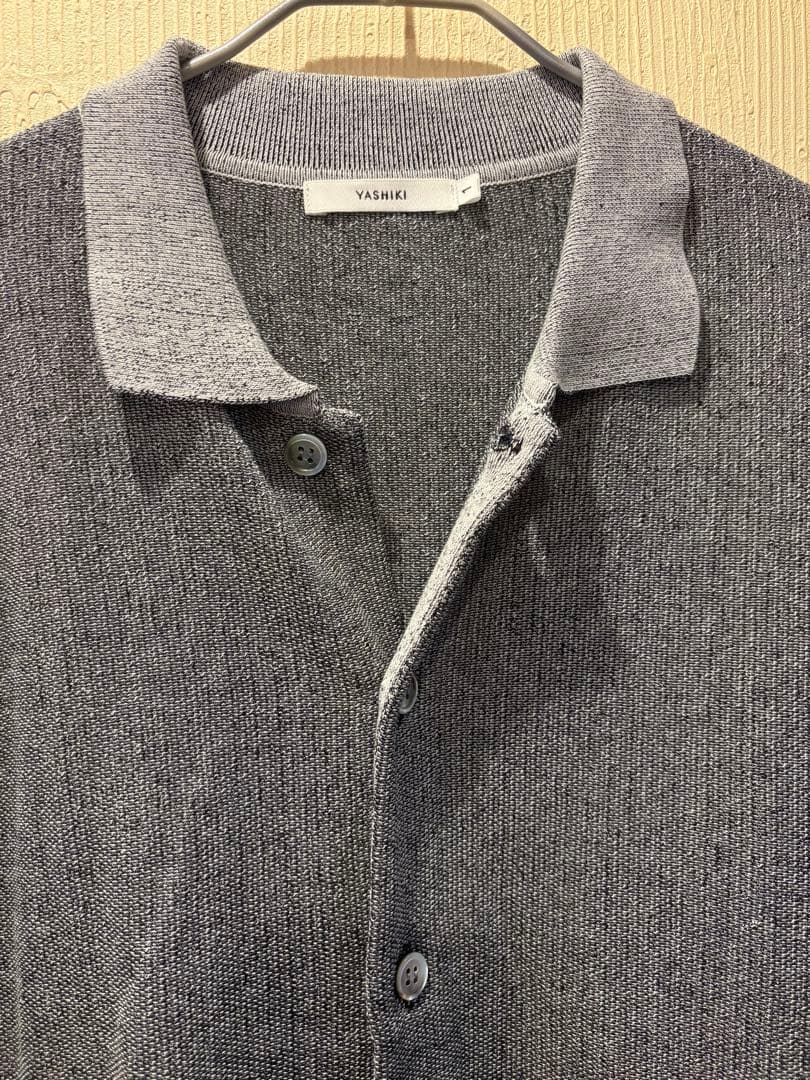 トップス YASHIKI / Kinkai collar Vest Mix Gray