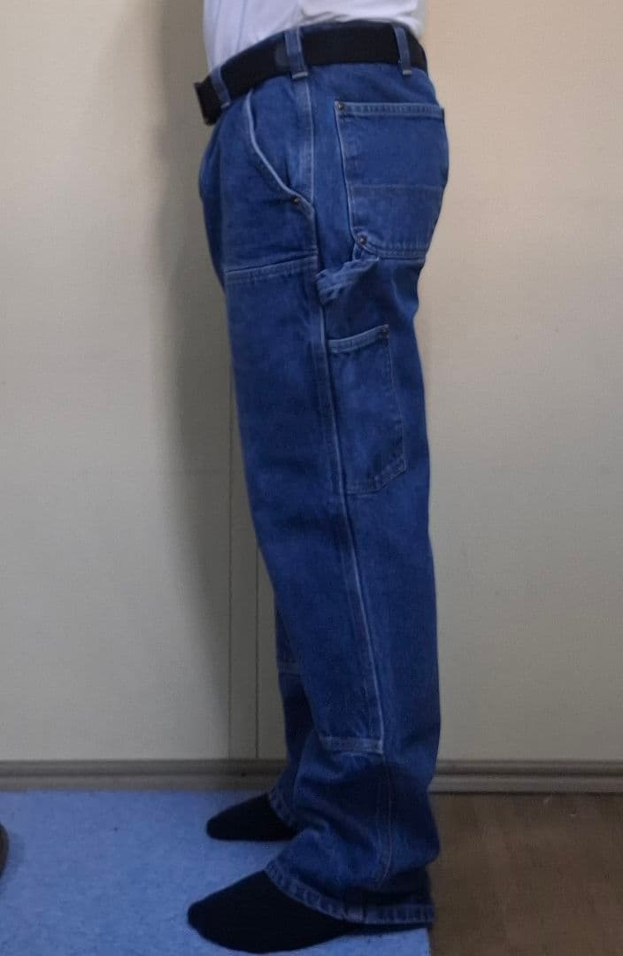希少carhartt デニムカーハートダブルニー W34 L30