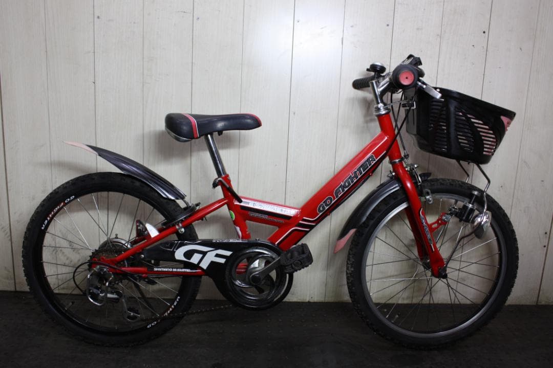 エンドウ商事製 GO FIGHTER 20型 シマノ6速 LED 子供用MTB
