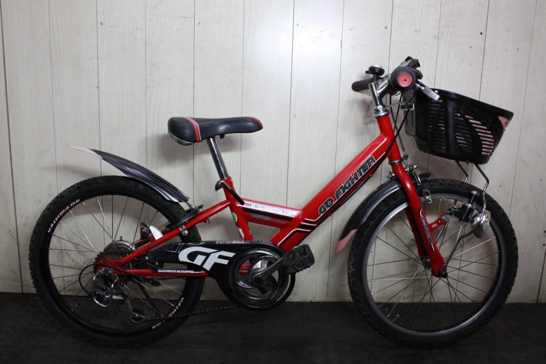 エンドウ商事製 GO FIGHTER 20型 シマノ6速 LED 子供用MTB
