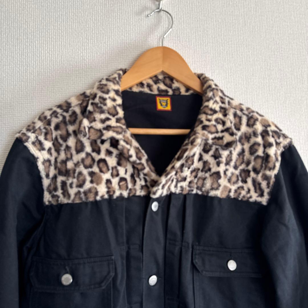 、様Human made レオパード　ジャケット　Lサイズ ブラック