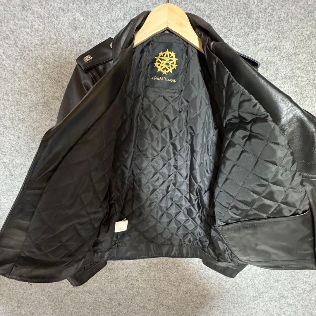 ✨矢沢永吉 E.YAZAWA 完全受注生産 ダブルライダース 本革ジャケット