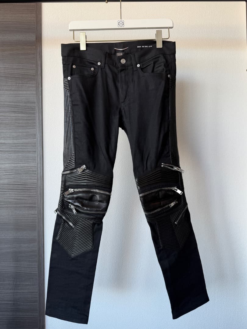 Saint Laurent サンローラン バイカーパンツ Hedi期 イタリア製