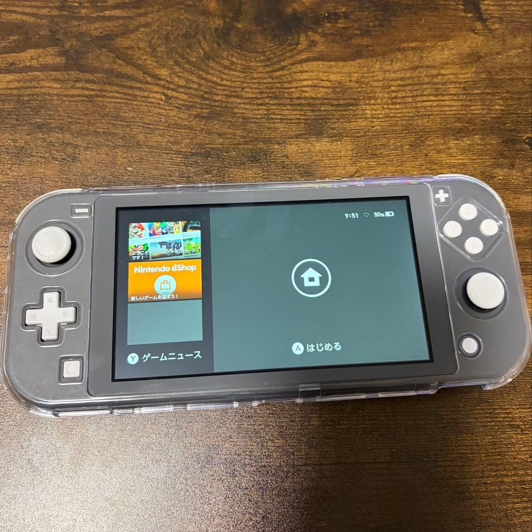 【美品】Nintendo Switch Liteクリアケース・ACアダプター付き