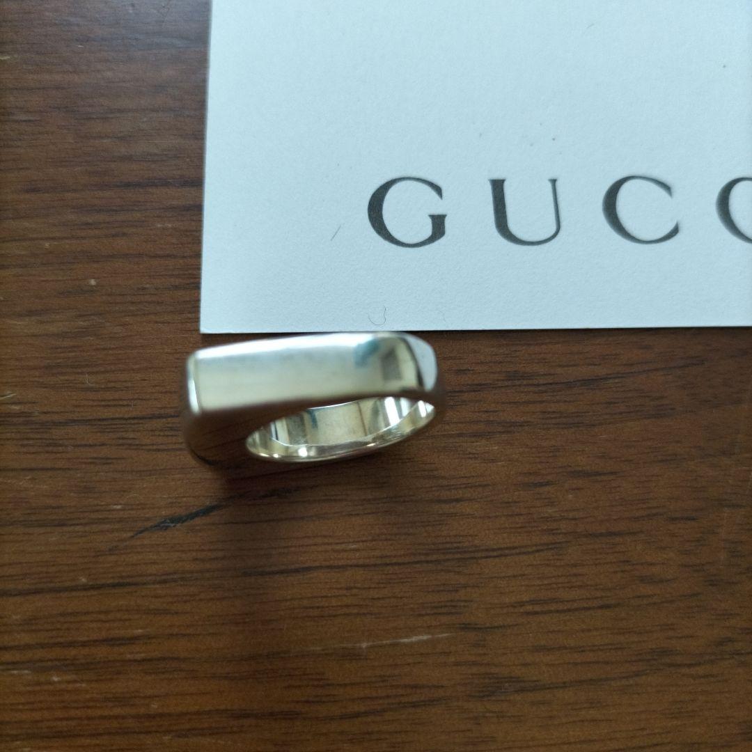 GUCCIグッチシルバーリング　百貨店購入　箱＆カード等付きシルバー925
