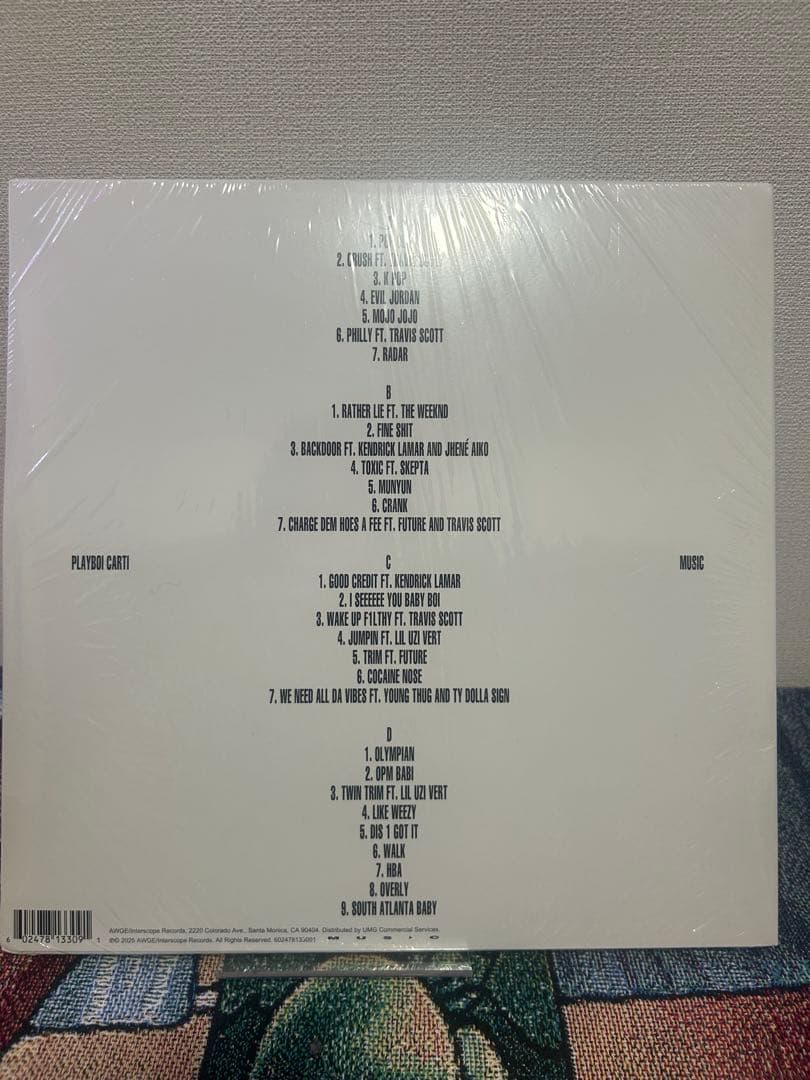 Playboi Carti I AM MUSIC LPレコード