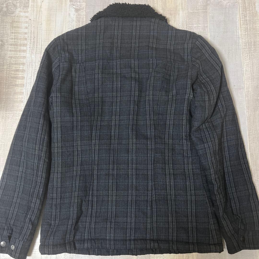 【サイズL 好配色】Wrangler チェック ランチボア コート ジャケット