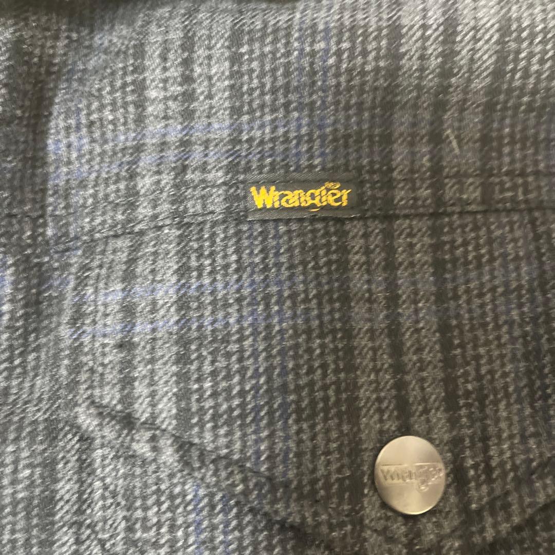 【サイズL 好配色】Wrangler チェック ランチボア コート ジャケット